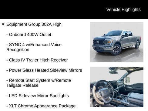 Certified 2023 Ford F150 XLT w/ Equipment Group 302A High AWD/4WD image 6