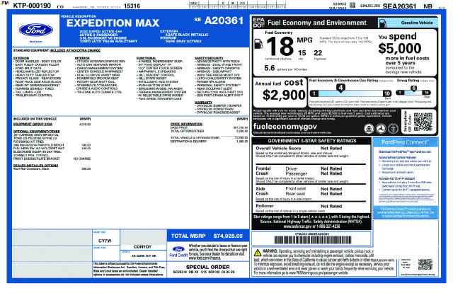 Used 2025 Ford Expedition Max Active AWD/4WD image 5