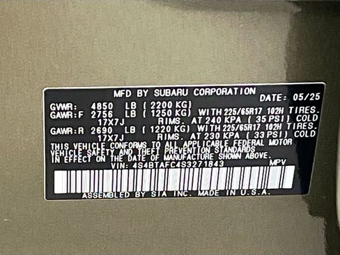 Used 2025 Subaru Outback Premium w/ Popular Package #1A AWD/4WD image 33