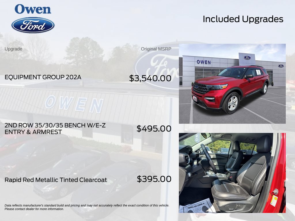 Used 2021 Ford Explorer XLT w/ Equipment Group 202A AWD/4WD image 4