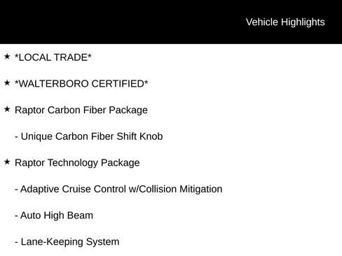 Used 2018 Ford F150 Raptor w/ Equipment Group 802A Luxury image 10