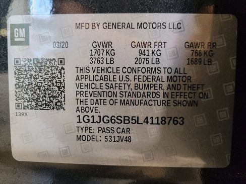 Used 2020 Chevrolet Sonic LT FWD image 33