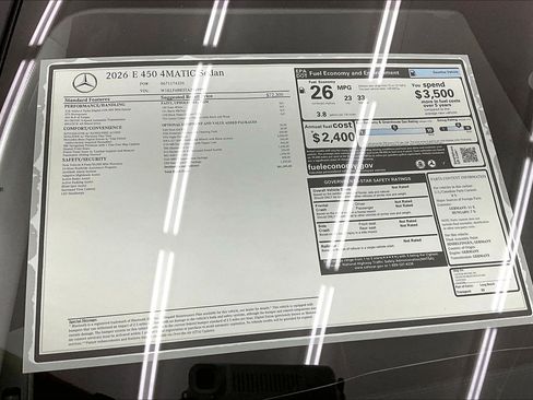 New 2026 Mercedes-Benz E 450 4MATIC image 17