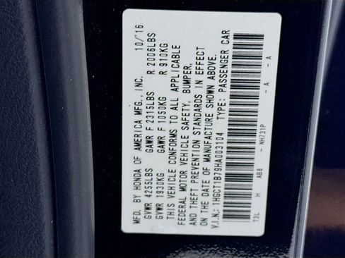 Used 2017 Honda Accord EX image 38