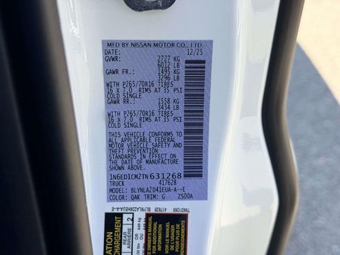 New 2026 Nissan Frontier S AWD/4WD image 24