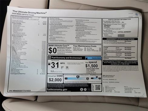 New 2026 BMW 228i 228 Gran Coupe w/ M Sport Package image 17