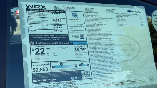 New 2026 Subaru WRX tS AWD/4WD image 30