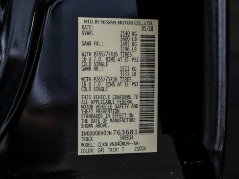 Used 2018 Nissan Frontier PRO-4X w/ Pro-4x Luxury Package AWD/4WD image 67