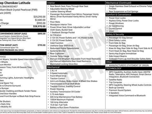 Used 2016 Jeep Cherokee Latitude w/ Safety/Convenience Group FWD image 2