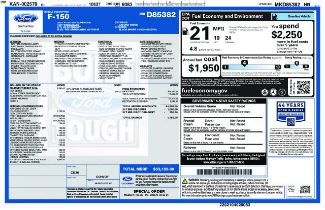 Used 2021 Ford F150 XLT w/ Equipment Group 301A Mid AWD/4WD image 4