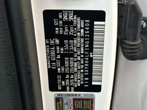 Used 2022 Kia Sorento EX w/ Panoramic Sunroof Package image 42