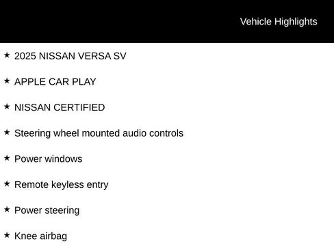 Certified 2025 Nissan Versa SV FWD image 6