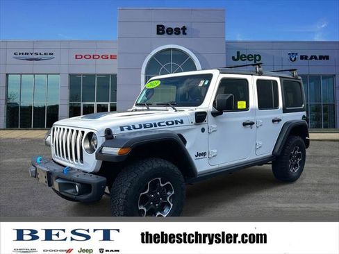 Certified 2023 Jeep Wrangler Unlimited Rubicon 4xe w/ Steel Bumper Group AWD/4WD image 1