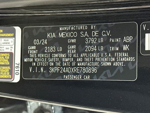 Certified 2024 Kia Forte LXS w/ LXS Technology Package FWD image 29
