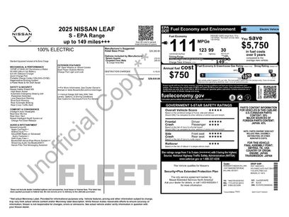 Used 2025 Nissan Leaf S
