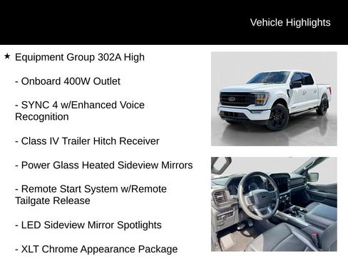 Certified 2023 Ford F150 XLT w/ Equipment Group 302A High AWD/4WD image 6