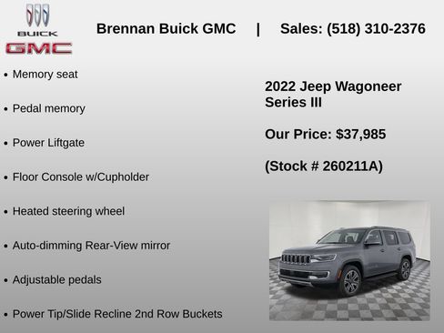 Used 2022 Jeep Wagoneer Series III w/ Flexible Seating Group AWD/4WD image 12