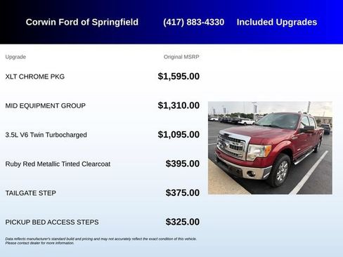 Used 2013 Ford F150 XLT w/ XLT Chrome Pkg AWD/4WD image 5
