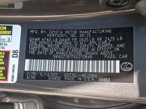 Certified 2025 Lexus ES 350 w/ Premium Package FWD image 29