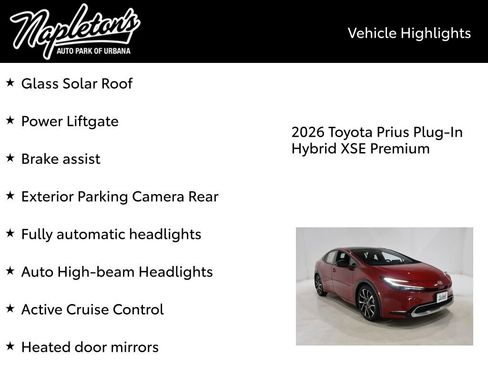 New 2026 Toyota Prius XSE Premium image 16