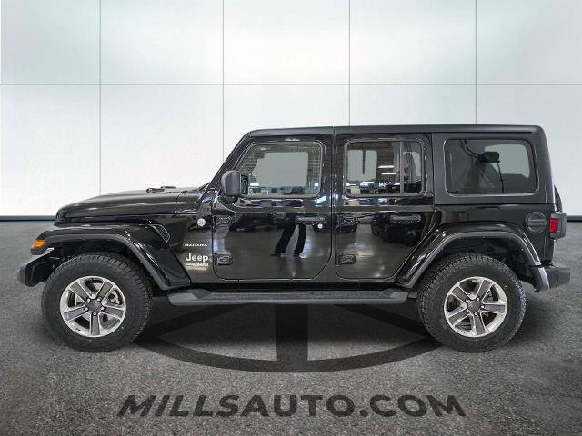 Used 2021 Jeep Wrangler Unlimited Sahara w/ Uconnect 4C Nav & Sound Group AWD/4WD image 3