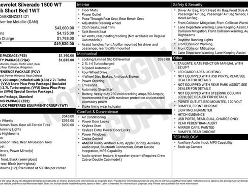 Used 2022 Chevrolet Silverado 1500 W/T w/ WT Value Package image 4