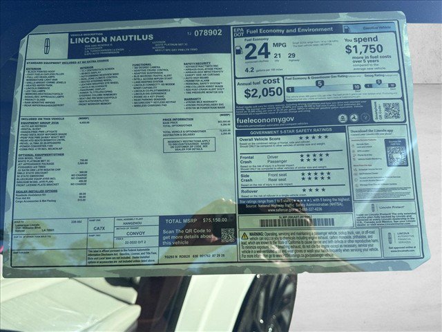 New 2026 Lincoln Nautilus Reserve AWD/4WD image 18