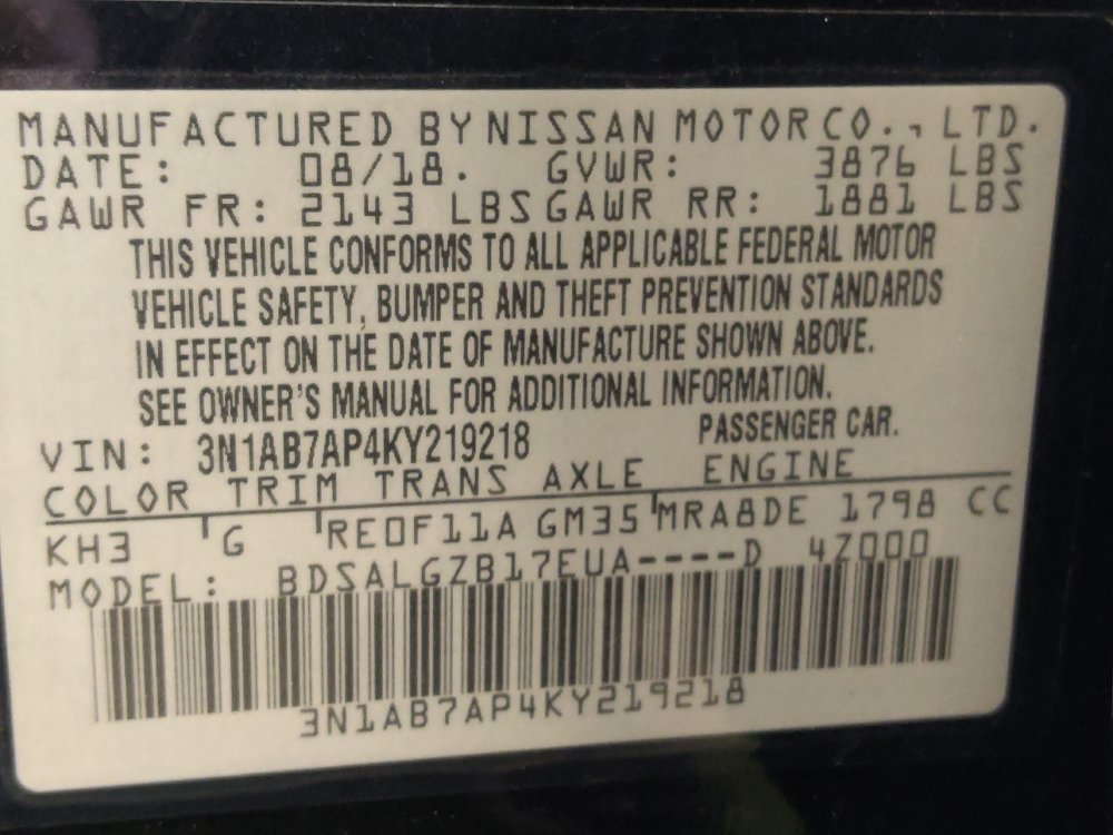 Used 2019 Nissan Sentra SL FWD image 33