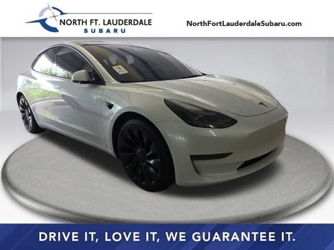 Used 2022 Tesla Model 3 Performance AWD/4WD image 1