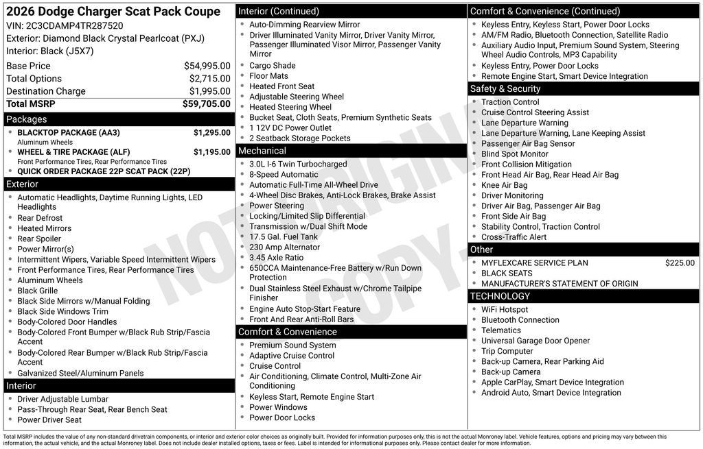 New 2026 Dodge Charger Scat Pack w/ Blacktop Package AWD/4WD image 9