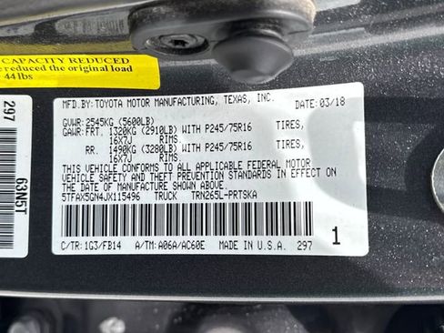 Used 2018 Toyota Tacoma SR w/ SR Convenience Package image 17