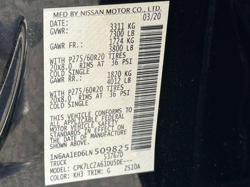 Used 2020 Nissan Titan SV w/ SV Convenience Package image 35