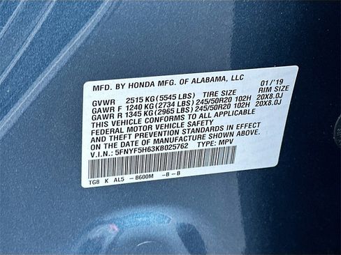 Used 2019 Honda Pilot Touring image 35