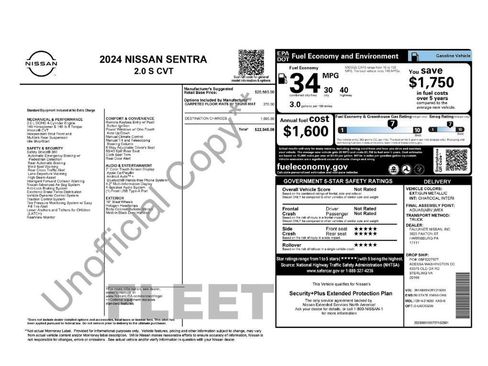Used 2024 Nissan Sentra S FWD image 2