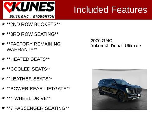 Used 2026 GMC Yukon XL Denali Ultimate AWD/4WD image 3