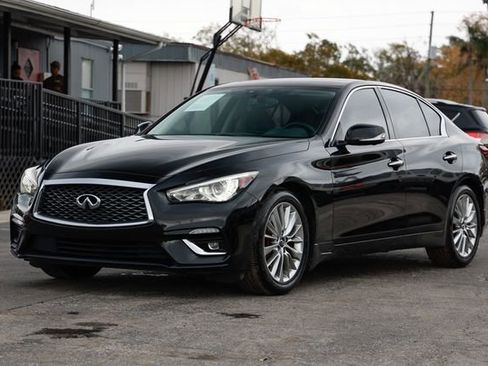 Used 2021 INFINITI Q50 Luxe w/ Seat & Sound Package image 4