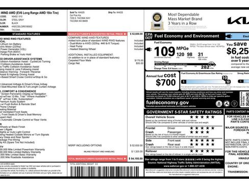 Used 2024 Kia EV6 Wind AWD/4WD image 2