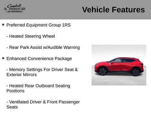 Used 2023 Chevrolet Blazer RS w/ Enhanced Convenience Package AWD/4WD image 5