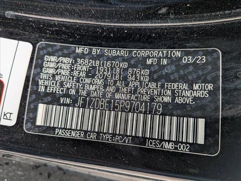 Certified 2023 Subaru BRZ Limited image 18