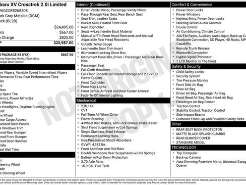 Used 2014 Subaru Crosstrek 2.0i Limited w/ Popular Package #2 image 39