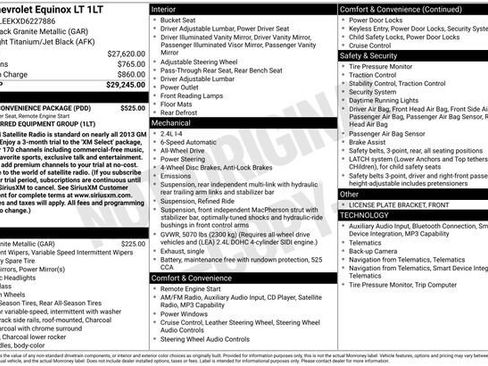 Used 2013 Chevrolet Equinox LT w/ Driver Convenience Package image 2