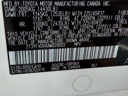 Used 2010 Toyota RAV4 Limited w/ Limited Extra Value Pkg FWD image 23