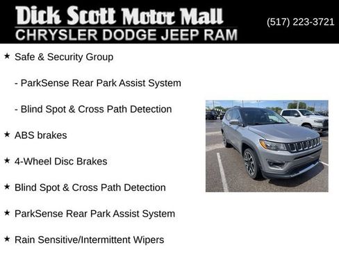 Used 2018 Jeep Compass Limited w/ Safe & Security Group AWD/4WD image 4