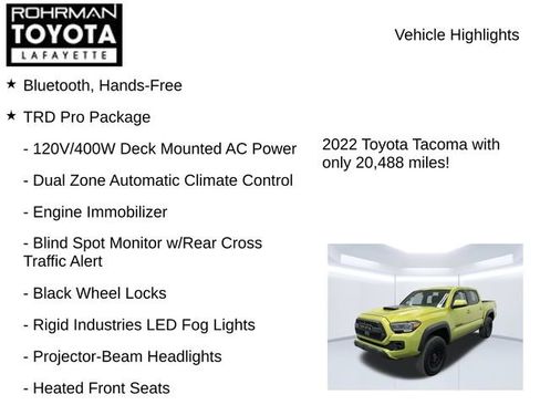 Used 2022 Toyota Tacoma TRD Pro AWD/4WD image 7