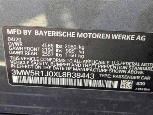 Used 2020 BMW 330i Sedan w/ Convenience Package image 24