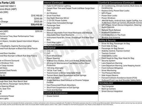 Certified 2019 Kia Forte LXS image 6