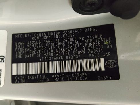 Used 2022 Toyota Camry LE w/ Cold Weather Package image 33