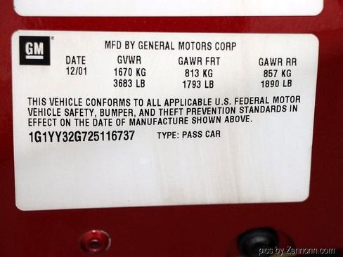 Used 2002 Chevrolet Corvette Convertible w/ Preferred Equipment Group2 RWD image 33