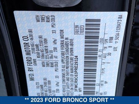 Certified 2023 Ford Bronco Sport Outer Banks image 23