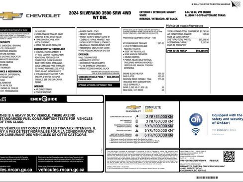 Used 2024 Chevrolet Silverado 3500 W/T w/ WT Convenience Package image 3